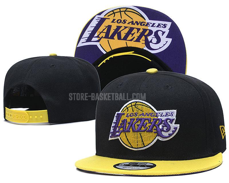 los angeles lakers black ne123 men's basketball hat