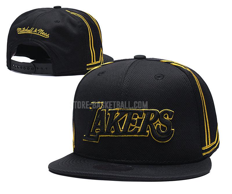 los angeles lakers black ne132 men's basketball hat