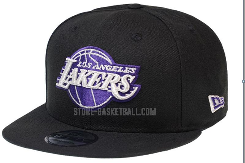 los angeles lakers black ne134 men's basketball hat