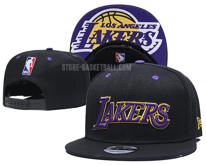 los angeles lakers black ne135 men's basketball hat