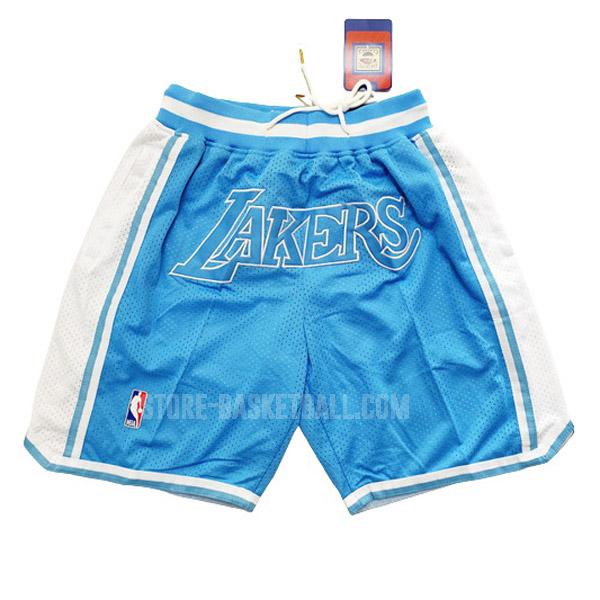 los angeles lakers blue-white just don hr1 men's basketball short
