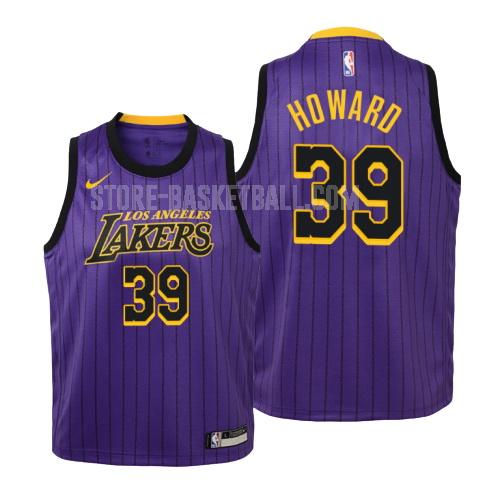 los angeles lakers dwight howard 39 purple city edition youth replica jersey