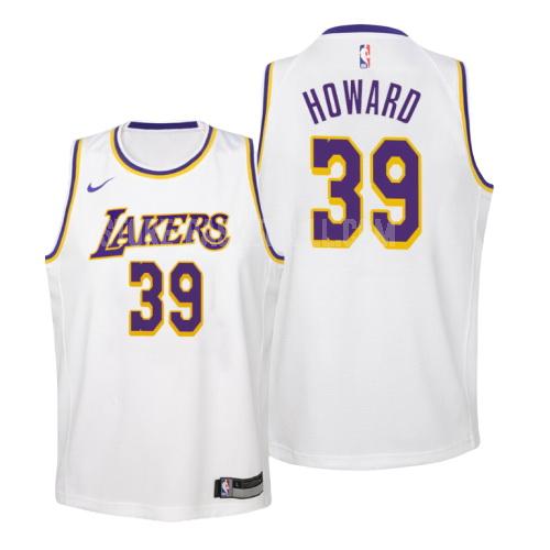 los angeles lakers dwight howard 39 white association youth replica jersey