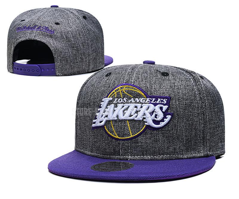 los angeles lakers gray ne104 men's basketball hat