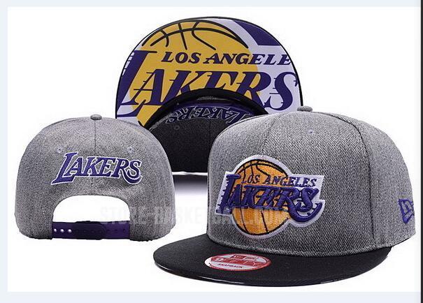 los angeles lakers gray ne124 men's basketball hat
