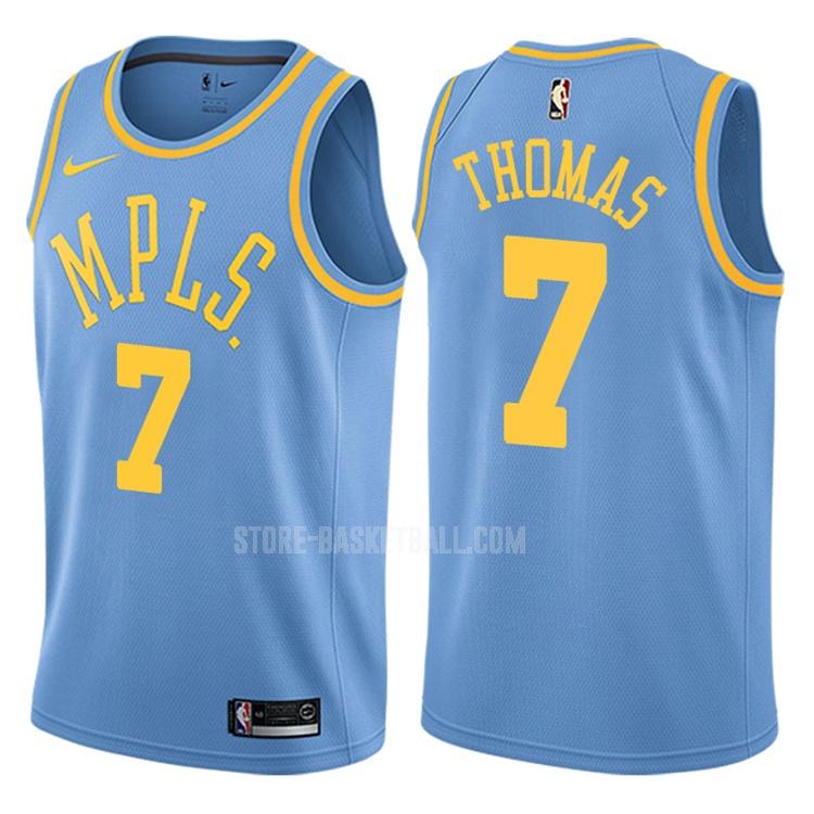 los angeles lakers isaiah thomas 3 blue classic edition men's replica jersey