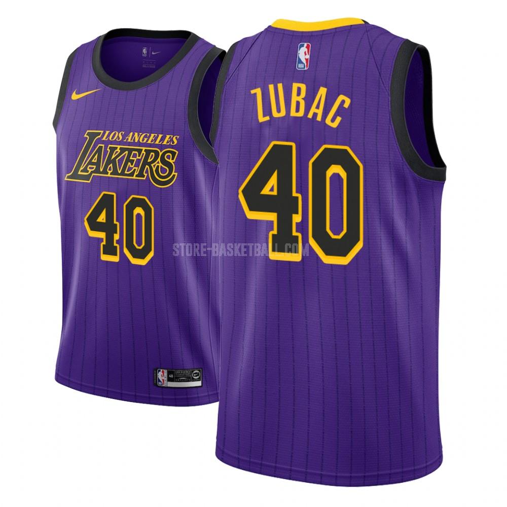 los angeles lakers ivica zubac 40 purple city edition youth replica jersey