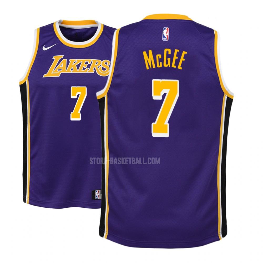 los angeles lakers javale mcgee 7 purple statement youth replica jersey