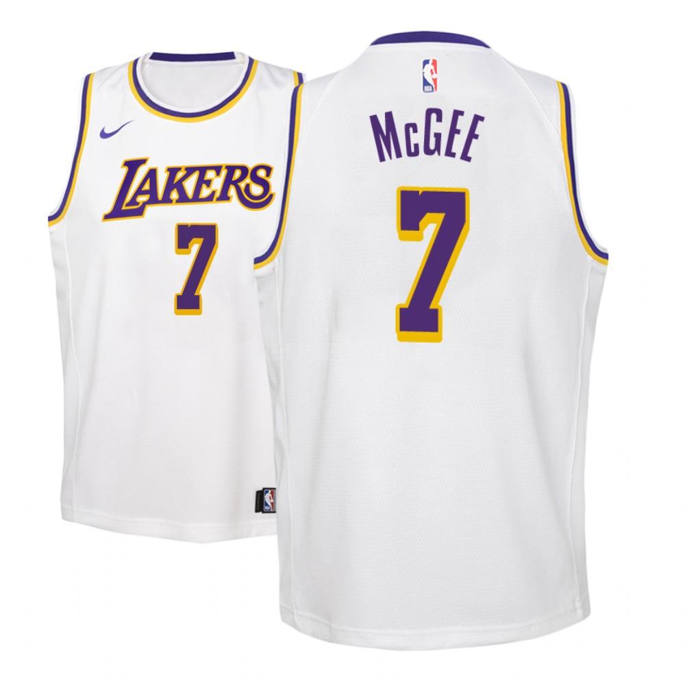 los angeles lakers javale mcgee 7 white association youth replica jersey