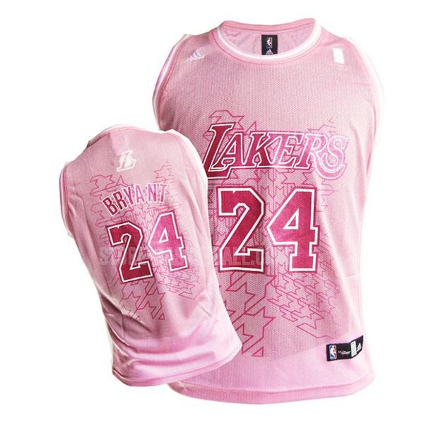 los angeles lakers kobe bryant 24 pink classic women's replica jersey