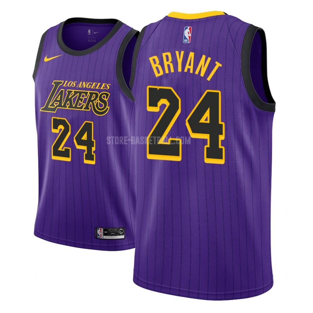 los angeles lakers kobe bryant 24 purple city edition youth replica jersey