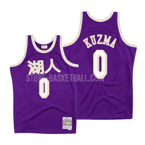 los angeles lakers kyle kuzma 0 purple chinese new year men's replica jersey