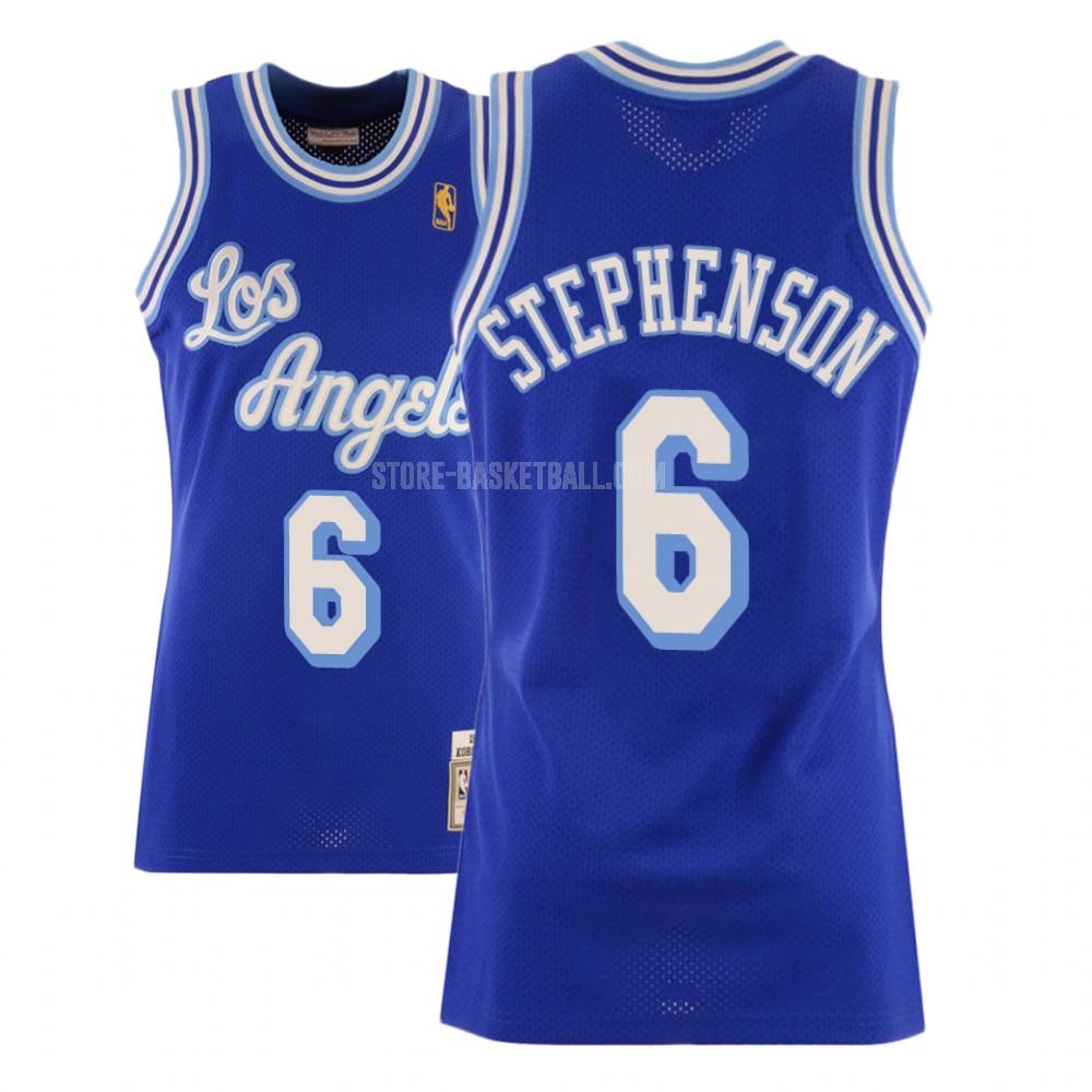 los angeles lakers lance stephenson 6 blue hardwood classics men's replica jersey