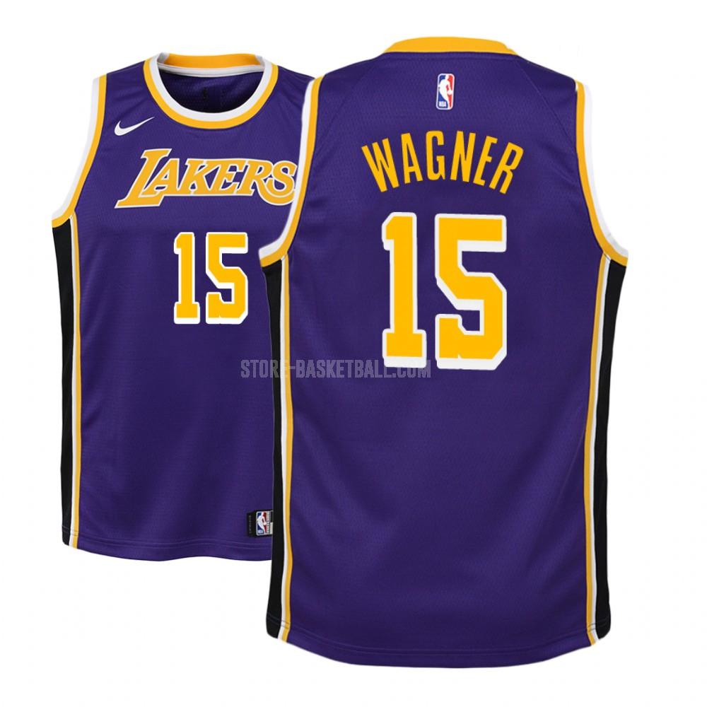los angeles lakers moritz wagner 15 purple statement youth replica jersey
