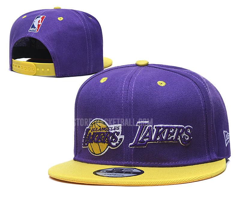 los angeles lakers purple ne105 men's basketball hat