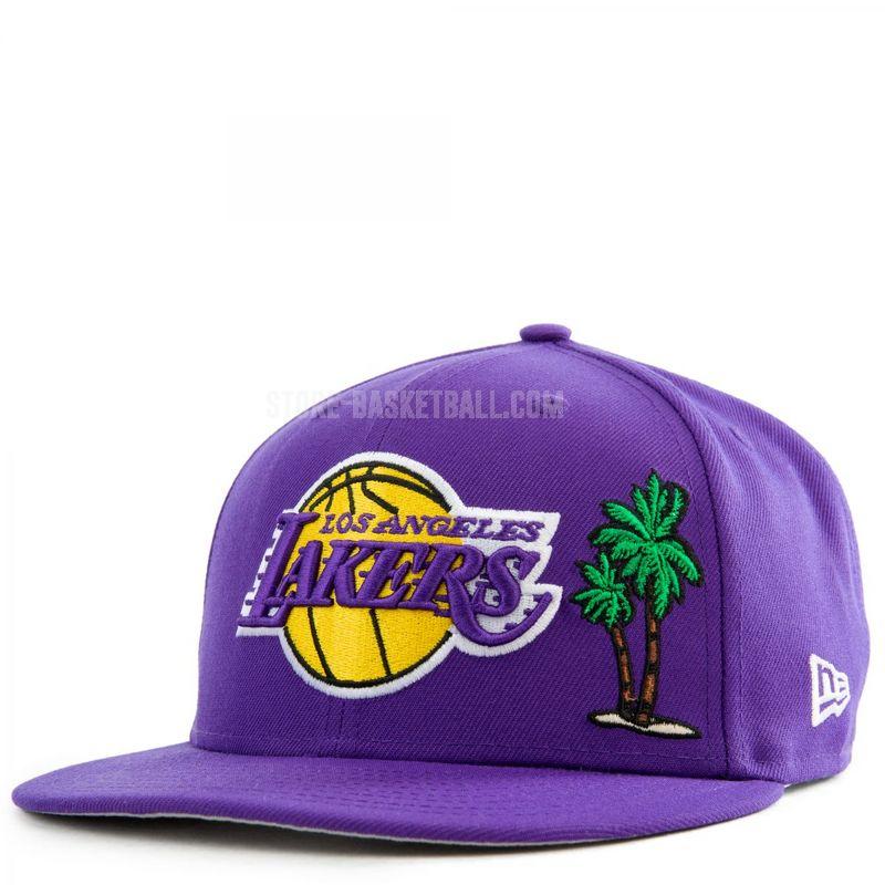 los angeles lakers purple ne116 men's basketball hat