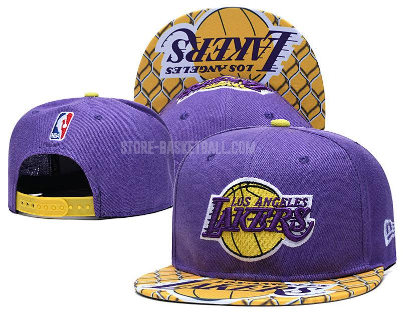 los angeles lakers purple ne128 men's basketball hat