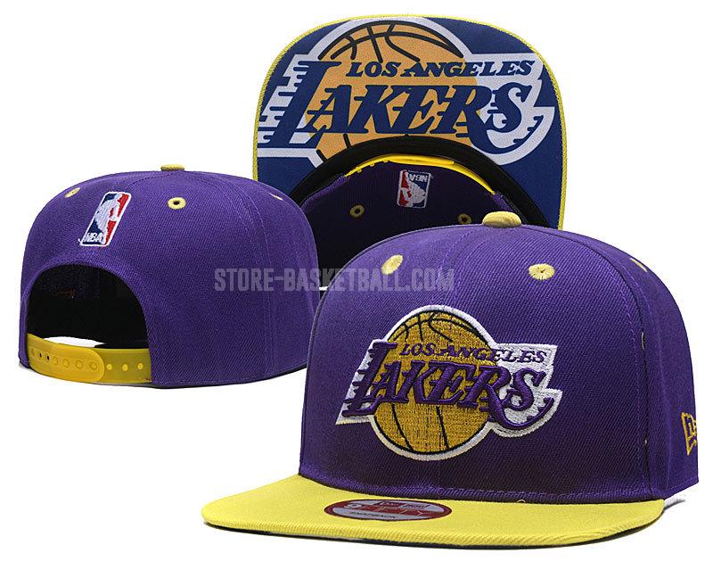 los angeles lakers purple ne129 men's basketball hat