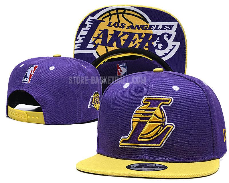 los angeles lakers purple ne136 men's basketball hat