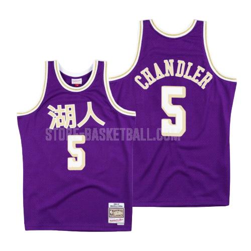 los angeles lakers tyson chandler 5 purple chinese new year men's replica jersey