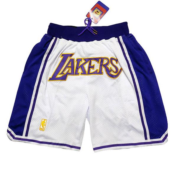 los angeles lakers white-blue just don hr1 men's basketball short