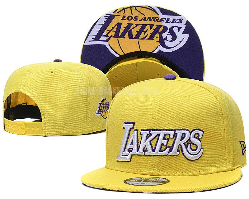 los angeles lakers yellow ne108 men's basketball hat