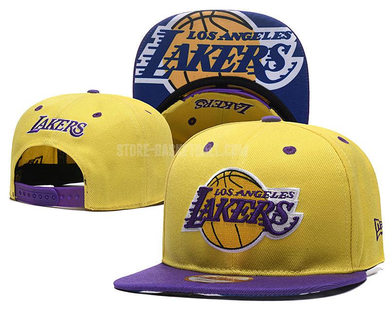 los angeles lakers yellow ne113 men's basketball hat