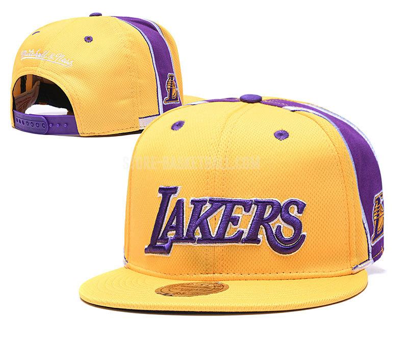 los angeles lakers yellow ne137 men's basketball hat