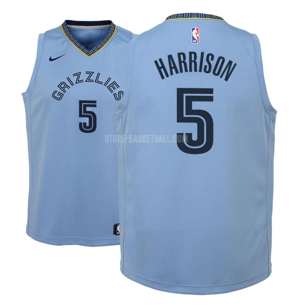 memphis grizzlies andrew harrison 5 blue statement youth replica jersey