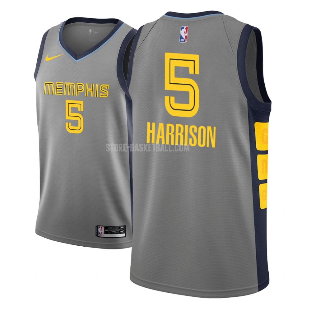 memphis grizzlies andrew harrison 5 gray city edition youth replica jersey