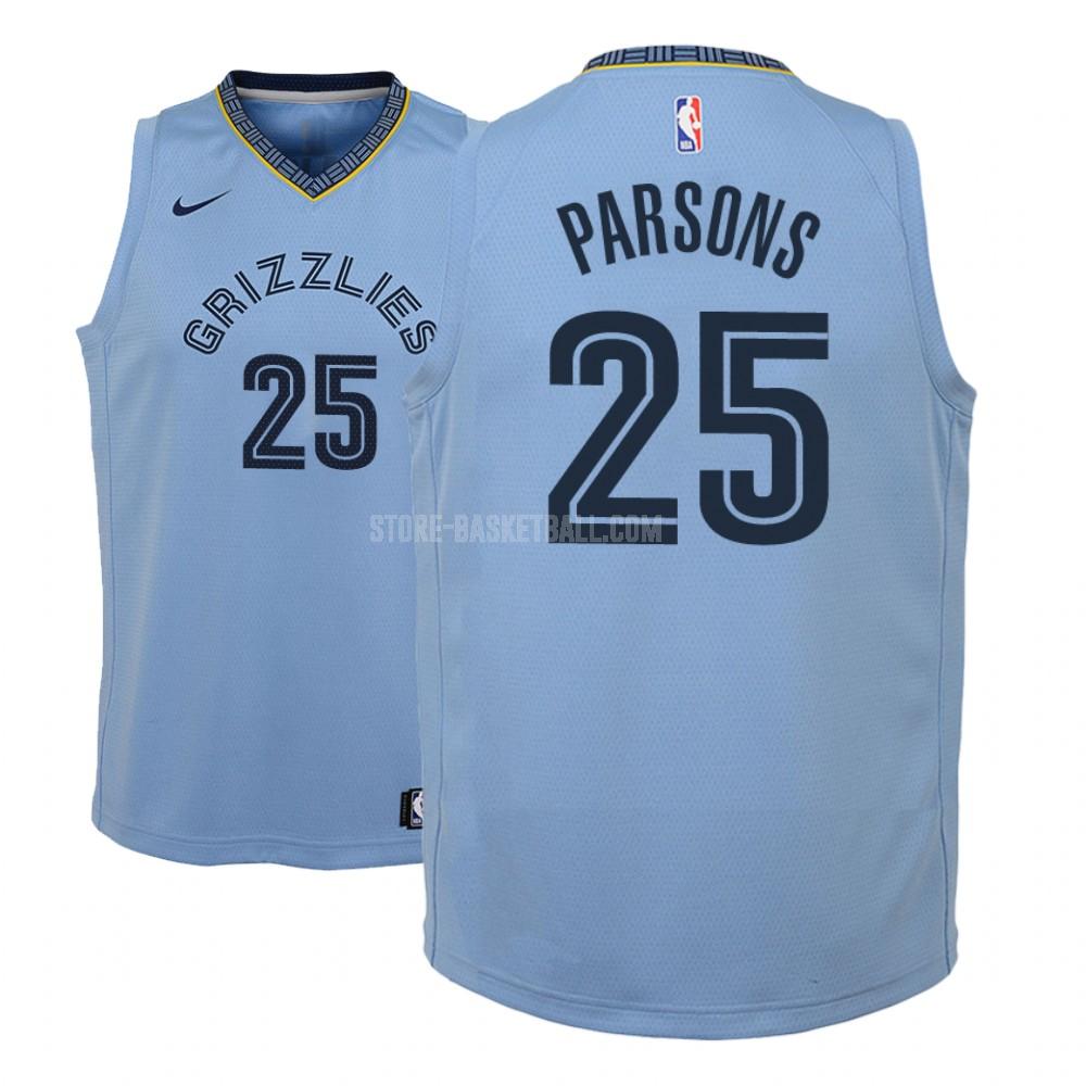 memphis grizzlies chandler parsons 25 blue statement youth replica jersey