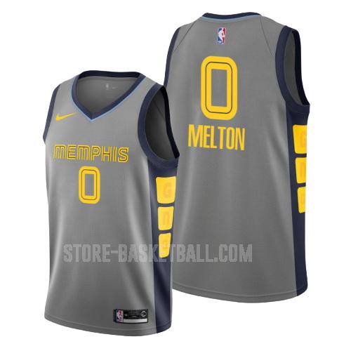 memphis grizzlies de'anthony melton 0 gray city edition men's replica jersey