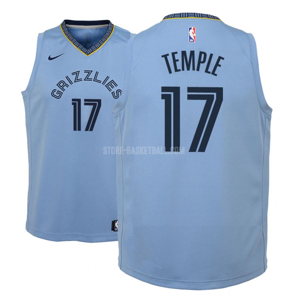 memphis grizzlies garrett temple 17 blue statement youth replica jersey