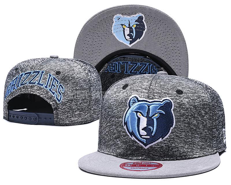 memphis grizzlies gray ne139 men's basketball hat