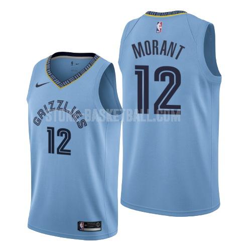 memphis grizzlies ja morant 12 blue statement men's replica jersey