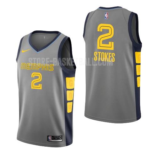 memphis grizzlies jarnell stokes 2 gray city edition youth replica jersey