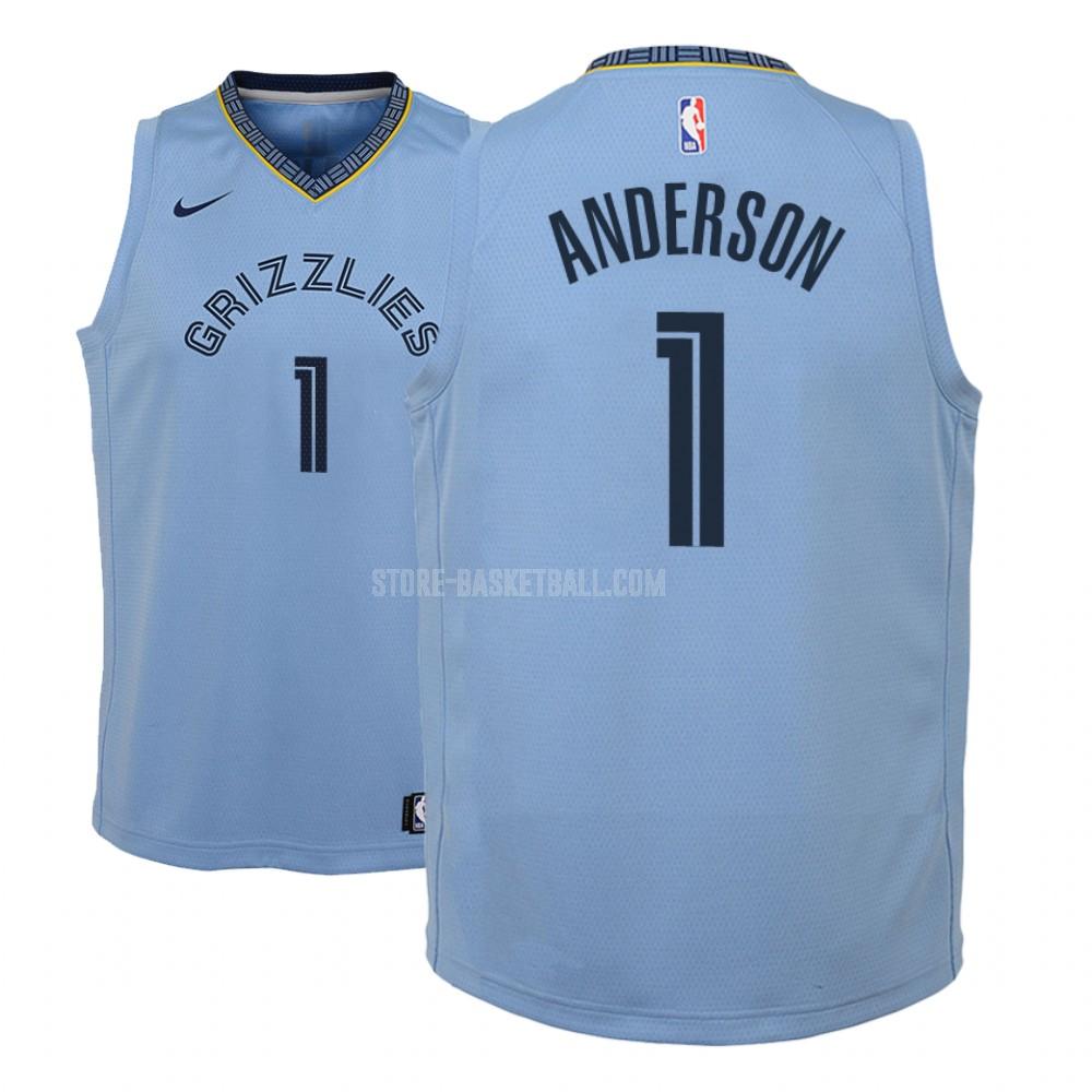 memphis grizzlies kyle anderson 1 blue statement youth replica jersey