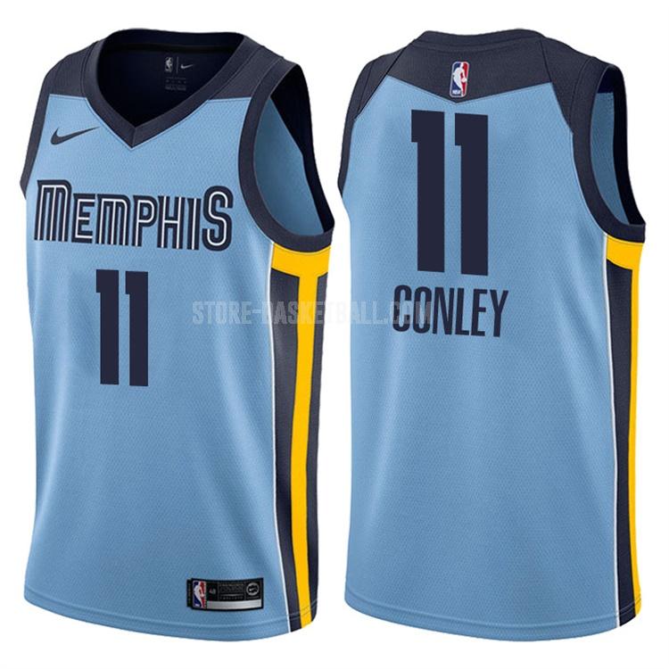 memphis grizzlies mike conley 11 blue icon men's replica jersey