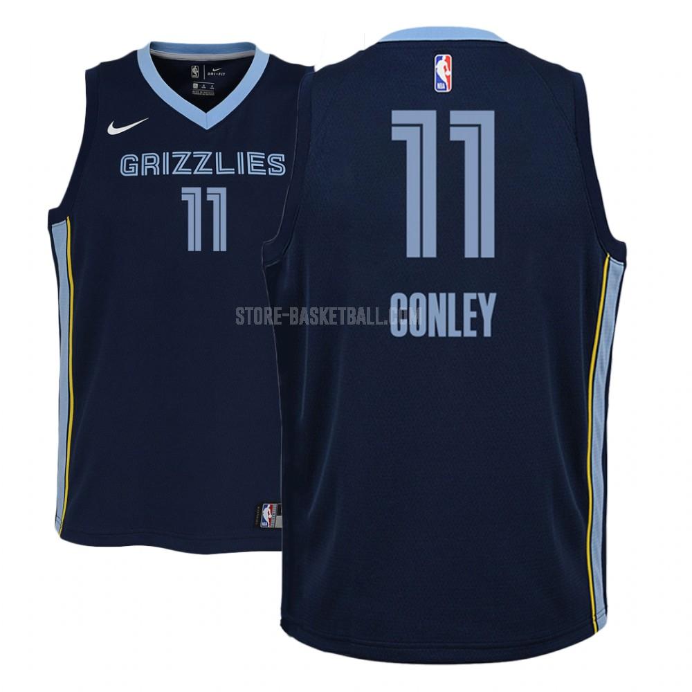 memphis grizzlies mike conley 11 navy icon youth replica jersey