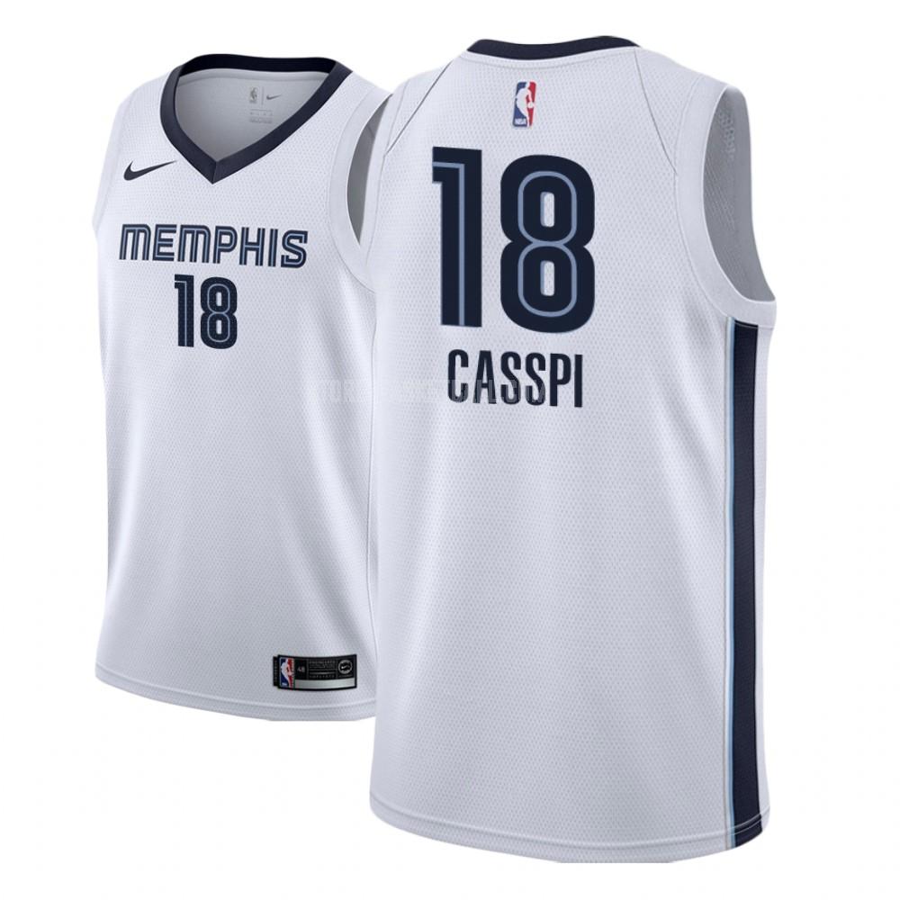 memphis grizzlies omri casspi 18 white association men's replica jersey