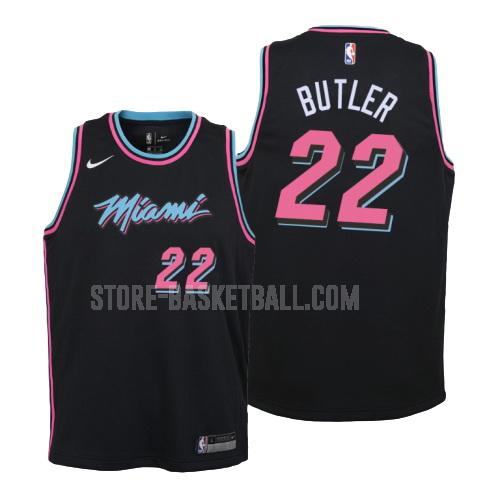 miami heat jimmy butler 22 black city edition youth replica jersey
