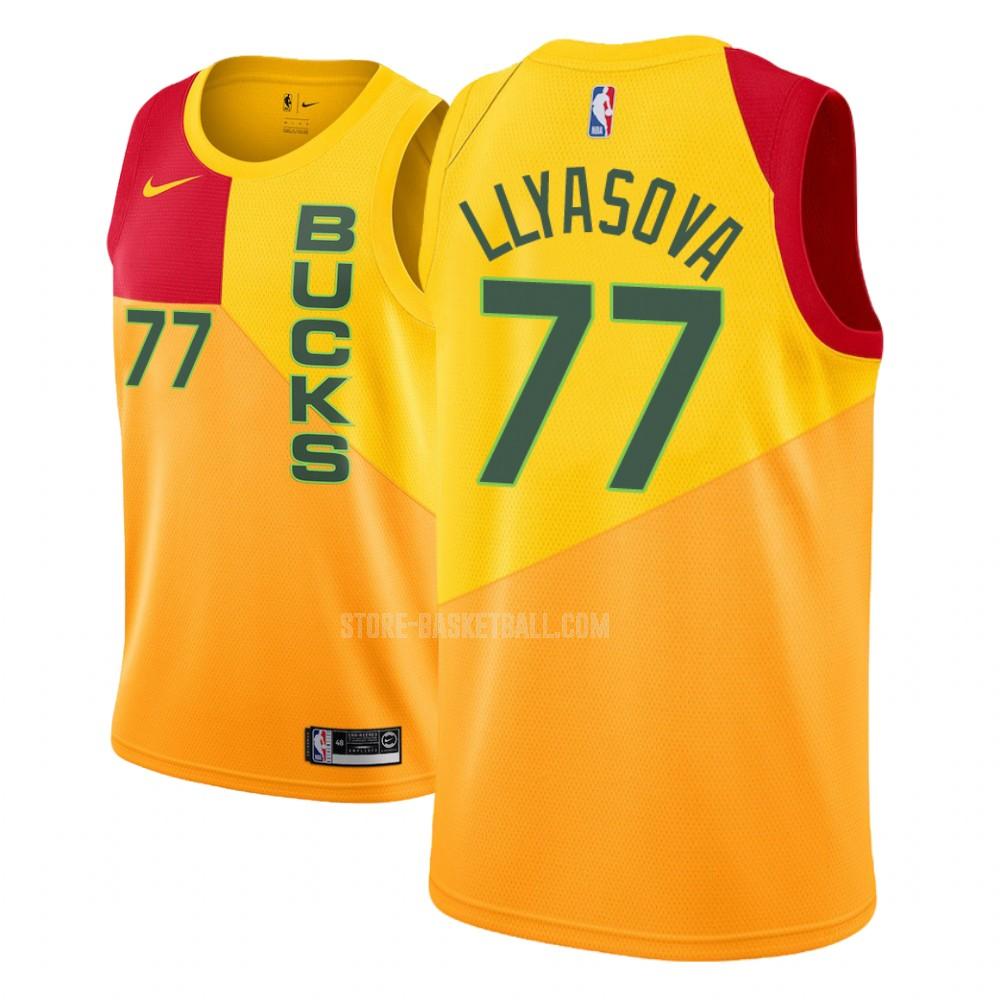 milwaukee bucks ersan ilyasova 7 yellow city edition youth replica jersey