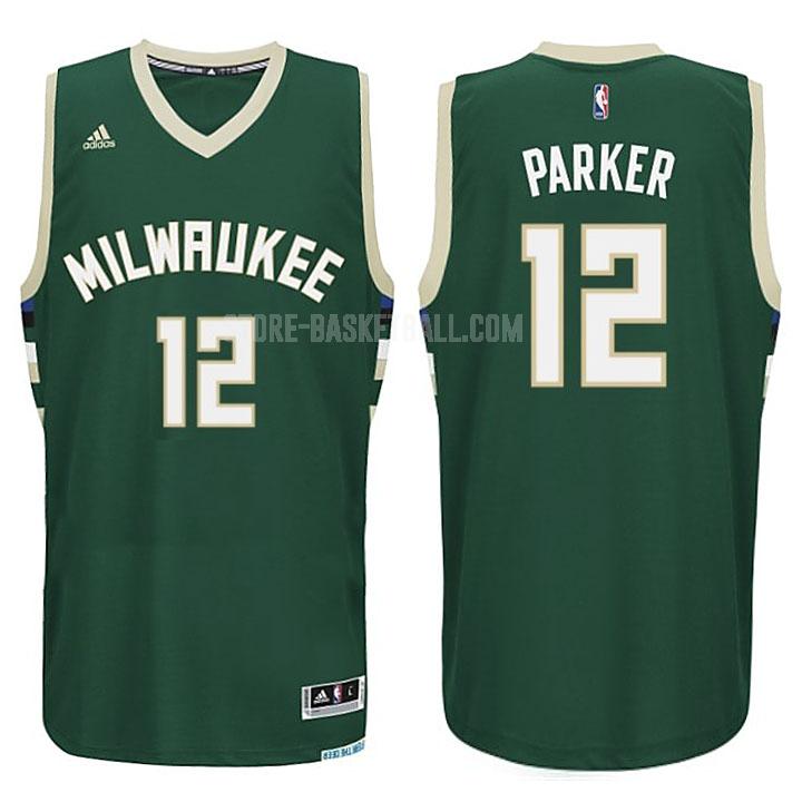 milwaukee bucks jabari parker 12 green new men's replica jersey