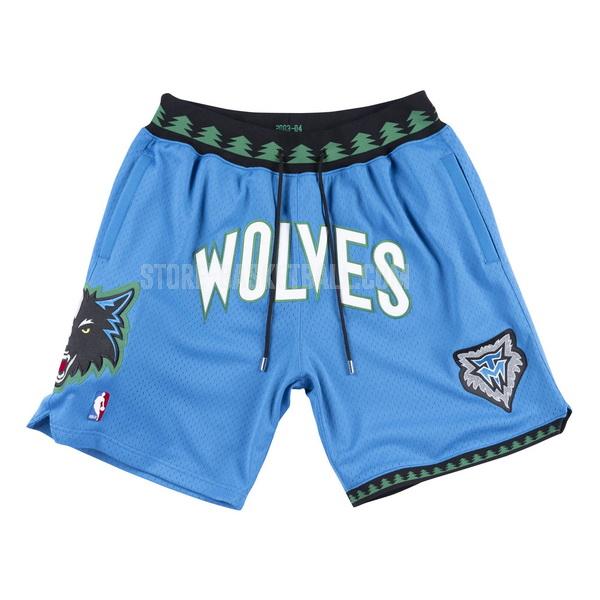 minnesota timberwolves blue just don pockett nba shorts