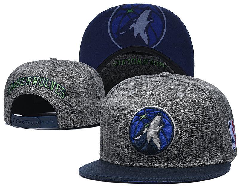 minnesota timberwolves gray ne179 men's basketball hat