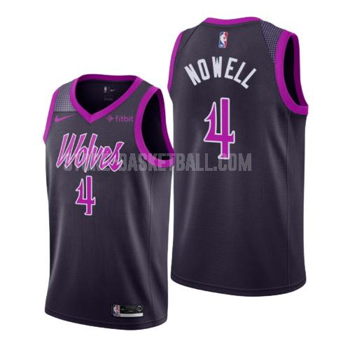 minnesota timberwolves jaylen nowell 4 purple city edition men's replica jersey