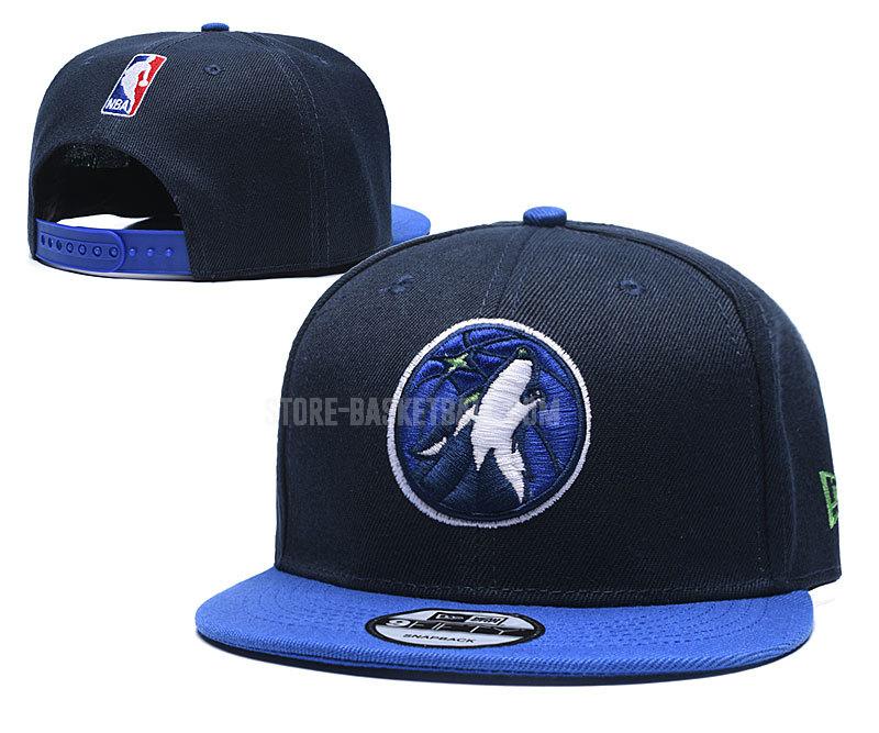 minnesota timberwolves s-blue ne181 men's basketball hat