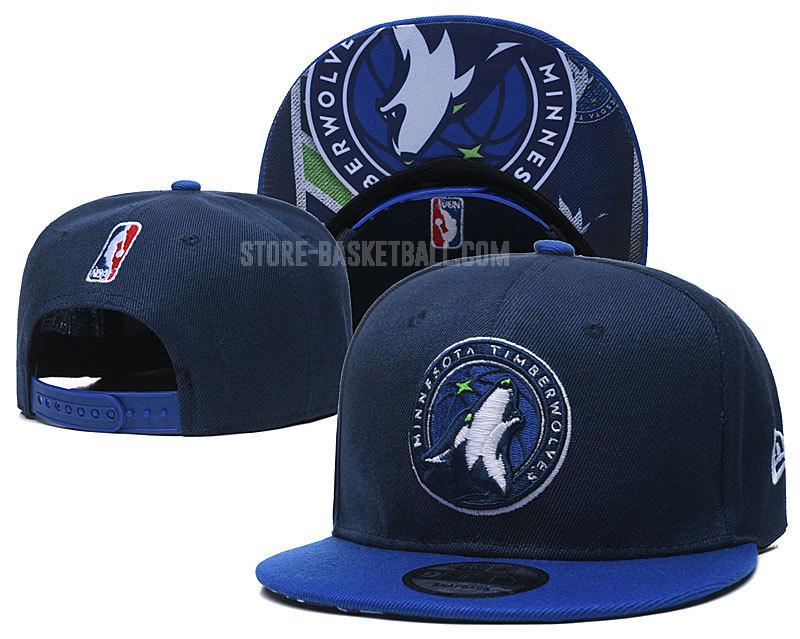 minnesota timberwolves s-blue ne182 men's basketball hat