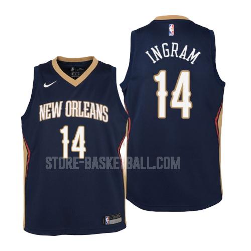 new orleans pelicans brandon ingram 14 navy icon youth replica jersey