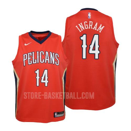 new orleans pelicans brandon ingram 14 red statement youth replica jersey